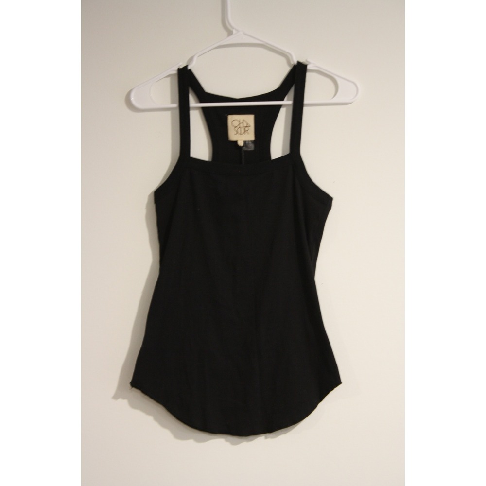 NWT Chaser Women's s small black Racerback Tank Top Summer Revolve Free People - Picture 2 of 3